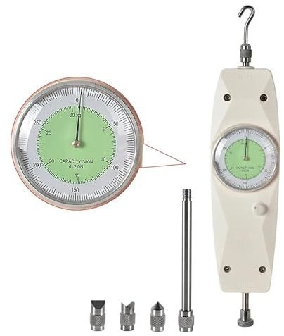 Gripstyrketestare, NK-300N 30 kg analog kraftmätare Dynamometer Push Pull Force Meter