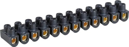 EUROHM - Barrette laiton de connexion en polypropylène 6mm2 - Noir - 70002 - Eur'ohm - 70002