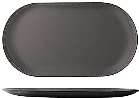 DUNAKE Valet Tray,Taschenleerer Leder,Leder Tablett,Men Women Jewelry Key Tray,PU Leather Tray,Mehrfarbiger Taschenleerer ​in Nappa Leder für Ihr Haus,Ordentlich Tablett(dunkelgrün)