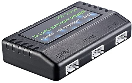 Baoblaze 11.1V LI Akkuladegerät USB Überstromschutz 12.6-12.8V Schnellladegerät für 3S Batteris LIlymer Akku Auto Akkupack