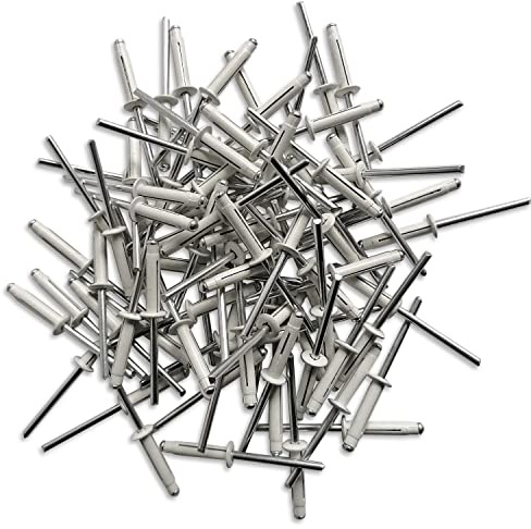 Générique - 250 RIVETS TRILOBES ETOILES ECLATEURS 4.8 X 22 mm TOUT ALU - BLANCS
