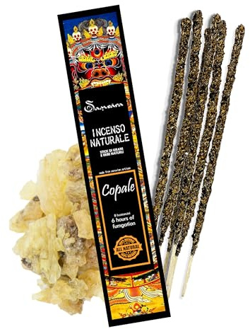 Samsara Incenso peruviano in bastoncini Copale - Stick di grani e erbe 100% naturali - fatto a mano in perù