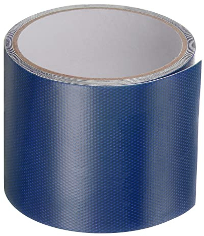 sourcing map Tarpaulin Repair Tape, 3.15 x6.6ft Universal Waterproof Awning Cloth Repair Tape for Crafts Home Improvement Outdoor Tent, Blue