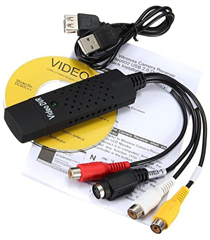 Adattatore USB 2.0 TV Video Audio VHS a DVD Converter Scheda di acquisizione Set adattatore