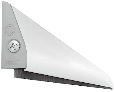 Gedotec Zugluftstopper für Türen | Tür Dichtung aus Aluminium | 1 Stk CCE Türdichtung zum Schrauben oder Kleben - Länge: 965 mm | Alu silber eloxiert | Tür Luftzugstopper mit Bürsten | Türabdichtung