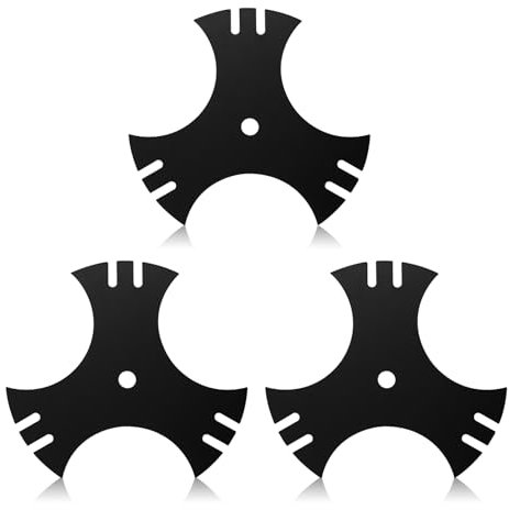 781-0748-0637 Edger Blades for Craftsman Edger, 781-0748 9 3-Side Edger Star Blade 5/8 Center Hole Compatible with Troy-Bilt, MTD, Cub Cad et Edgers, Replace 781-0748, 40-009, 490-105-M017, 3 Pack