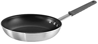 Tramontina Sartén profesional antiadherente de 10 pulgadas, sartén de aluminio de calibre pesado con revestimiento antiadherente reforzado, mango gris, apto para lavavajillas y horno