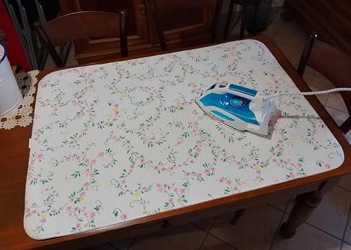 MEATEX Telo Stiro da Tavolo cm.100x70 100% Cotone, Titanio, +Feltro