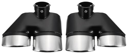 FUNFOB Auspuffblenden Auto Doppelauspuffrohr Hinten Aus Edelstahl Schalldämpfer-Endrohr Für Mercedes Für Benz Für W220 S430 S500 Für AMG 2000-2005 Auto Auspuffroh