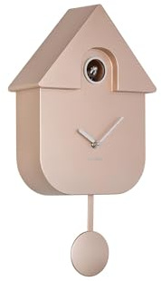 Karlsson Kuckucksuhr Modern Cuckoo Metallic - Rose Gold - 21.5x8.5x41cm | Rechteck - skandinavisch - Thermoplast - Wanduhr Modern Wohnzimmer - Wanduhren - Kuckucksuhr