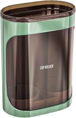 Portavasos for baño, dispensador de enfriador de agua, dispensador de vasos de doble tubo for baño, soporte de pared, soporte for vasos, plástico autoadhesivo, sin perforación, dispensador de vasos fo