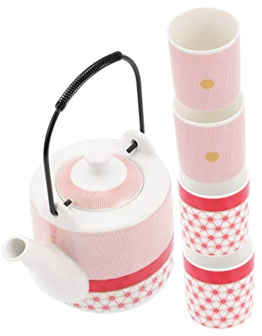 OFFSCH Elegante Tetera De Cerámica De 4 Tazas Con Recipiente Para Enfriar Agua Para Preparar Té Suelto
