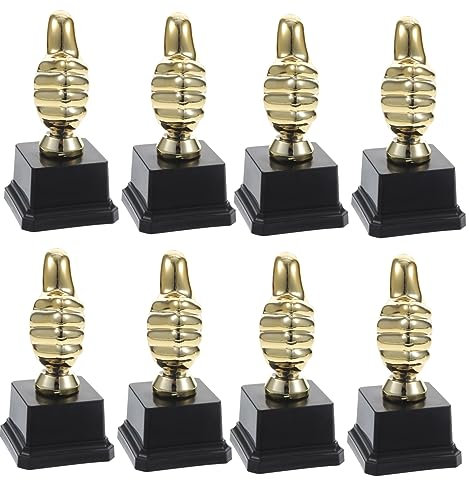 ARTSEWPLY 8 Pezzi Coppa di Plastica per Calcio Coppa di Plastica Unisex Giocattolo Unisex Premio Vincente per Squadra Regali di Squadra di Tacchino