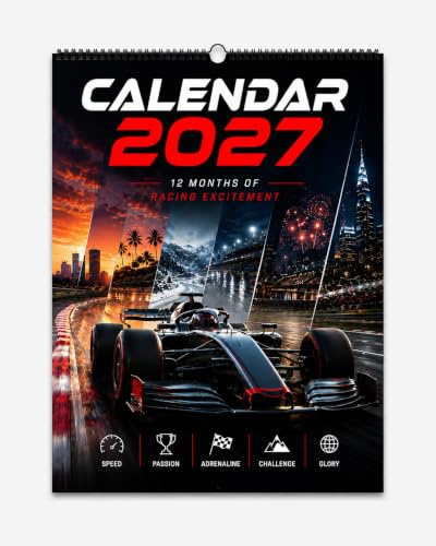 Calendario 2026 Formula Racing Motorsport eventi, compleanni pilota, formato A4