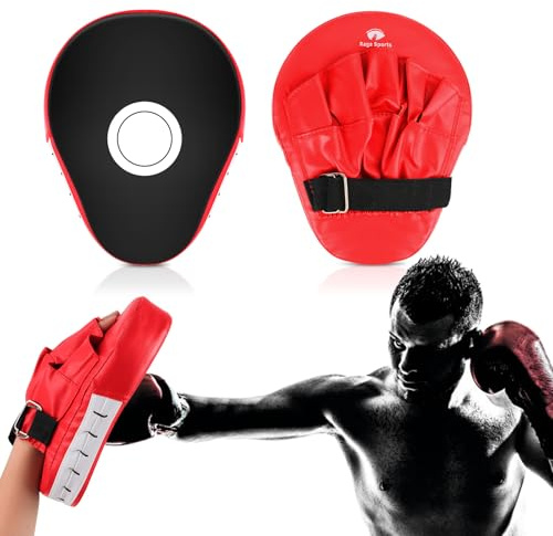 Muyohix Pratzen Boxen, 1 Paar Pratzen Trainer Kickboxen Boxen, Kickboxen Boxpratzen, PU Handpratzen für Männer Frauen, Pratzen Claw Foot für Muay Thai Kickboxen Bewegung Karate Taekwondo Martial Art