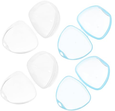 ZUNOXAZ 4pezzi Scatola Porta Ciuccio Riutilizzabile in Materiale Pp Contenitore Portatile per Ragazza Custodia da Viaggio per Ciuccio per Organizzare Piccoli Oggetti