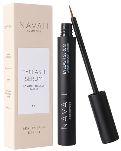 Wimpernserum für längere, vollere & dunklere Wimpern: langfristige Verdunklung & schnelles Wachstum durch einzigartigen Wirkstoffkomplex & pflegenden Inhaltsstoffen | Eyelash Serum ohne Hormone | 4ml