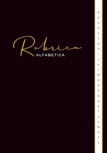 Rubrica Alfabetica: Pratico Organizzatore A5 | 4 Pagine per Lettera dalla A alla Z