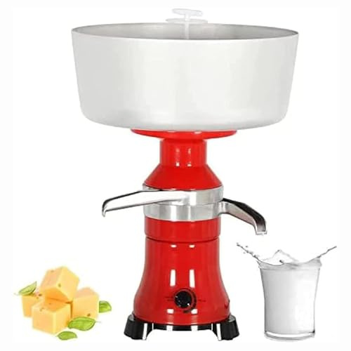 Skimmer centrifugo for latte fresco elettrico 80L / H ad alta portata in lega di alluminio attrezzature for caseifici controllo manuale separatore di crema