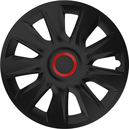 ZentimeX Z778256 Radkappen Radzierblenden universal 15 Zoll Black