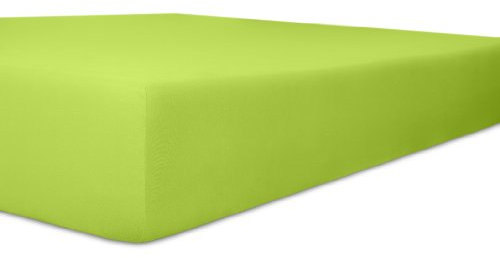 Kneer Spannbettlaken, Spannbetttuch, Easy-Stretch Qualität 25 Größen 180 x 200-200 x 220 cm Limone