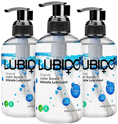 Lubido Original Gleitgel auf Wasserbasis ohne Parabene - 250ml (3er Pack)