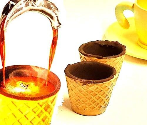 Caffe kit 10 Tazzine Caffè in CIALDA e CIOCCOLATO un modo unico di offrire il cafe e mangiare poi la cialda