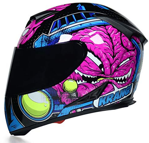 Casque de moto intégral vtt verrouillage extender casque de moto visière teinte Film casque de motocross crochet de casque de moto housses de casque de moto Halloween