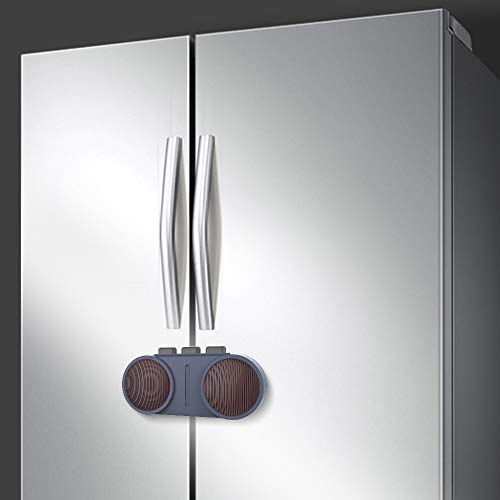 EUDEMON Baby Safety French Fridge Door Lock Freezer Refrigerator Lock Cabinet Cupboard Lock for Childproof & Pet Proofing Easy to Install and Use 3M Adhesive no Tools Need or Drill (Blue, 1 Pack)