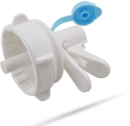Wasserspenderventil, wiederverwendbar, Wassereimer, Krug aus Kunststoff, Zapfhahndüse mit staubdichter Kappe und Holzstab für 55 mm ohne Gewinde, Flaschen (nicht für Gewindeeimer), 1 Packung