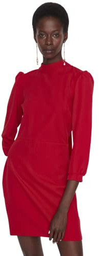 Trendyol Bindung Von Kleid Vom Roten Hals Abito Casual Donna