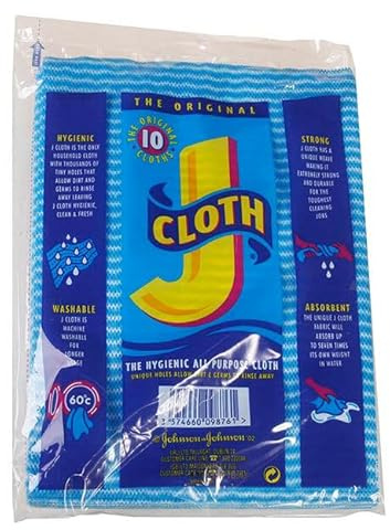 J Cloth - Mixed All Purpose Household Room Cleaning Hygienic Cloths - 10 Count