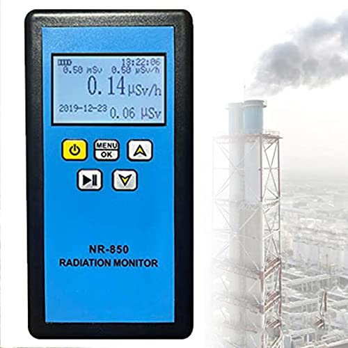 CHUNTIANMEI Compteur Geiger,Détecteur De Rayonnement Nucléaire avec Affichage LED,Détecteur De Marbre, Dosimètre Portable,Testeur De Rayons X,Détecteur Radioactif,NR-850