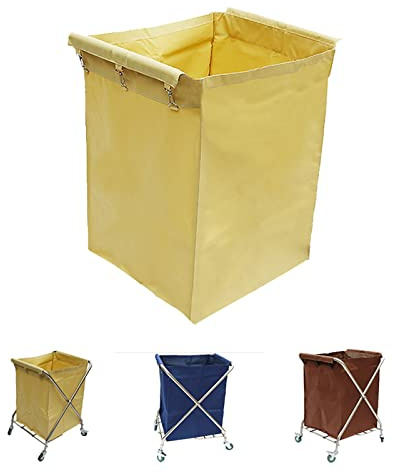 Bolsa De Tela Oxford De Repuesto Para Carrito De Lavandería, Bolsa De Carrito De Lavandería Comercial, Bolsas De Almacenamiento De Tela Oxford Impermeables Para Carrito Plegable ( Color : Beige )