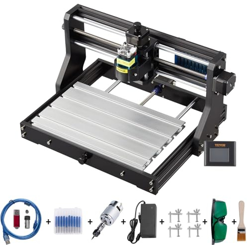 VEVOR Grabado Cnc 3018 Pro Cnc 3018 500mw Máquina CNC Grabador Máquina de Grabado para Madera Cuero Plástico