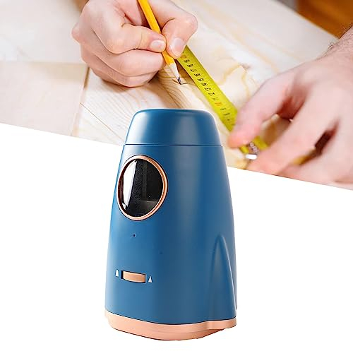 Elektrischer Bleistiftspitzer, Batteriebetrieben, Tragbarer Kleiner Bleistiftspitzer, Automatischer Bleistiftspitzer mit 1200 mAh Akku für Schule, Büro und Zuhause (Blau)