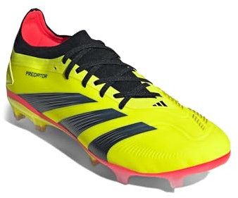 adidas Predator 24 Pro Firm Ground, Zapatillas Unisex Adulto, Amarillo Solar Negro Rojo Solar Solar, 41 1/3 EU