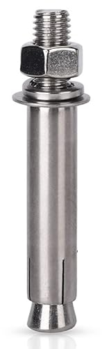 Ankerbolzen, Wandbolzen, Expansionsschraube 304 Edelstahl Außensechskantmutter Expansionsschraube Hülsenanker M6 M8 M10 M12 M14 M16 M18 M20 (Größe: M12X70) (Größe: M12X100) (Größe: M12X100) ( Size : M