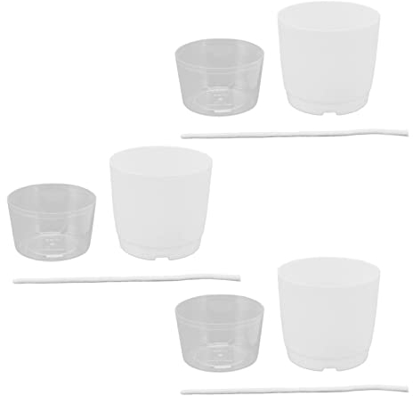 Kuuleyn Selbstbewässernde Töpfe-Set, 3-teiliges Hydrokultur-Korb, Selbstbewässernde Pflanztöpfe, Doppelschichtiger Grüner Pflanzen-Blumentopf Für Den Anbau Im Garten, Balkon, Innenbereich