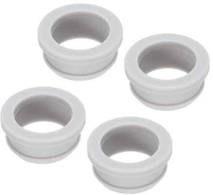 sourcing map 4Pcs Snap Rubber Grommet Plug Mount Dia 30mm ID 25mm Seal Anti-Scratch for Electrical Box Cable Pipe Grey