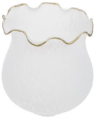 Homoyoyo Mattierter Glas Lampenschirm E27 Mit Mittlerer Öffnung 4-4,5cm Ein Stück Lichtabdeckung Für Wand Und Tischlampen Langlebig Und Vielseitig Einsetzbar