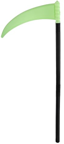 Grim Reaper Scythe Prop, Glow-in-the-Dark Halloween Scythe Toy for Kids