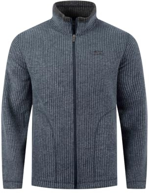 Weird Fish Shires Full Zip Grid Fleece Navy Size M. (Jumper/Sweater/Fleece)