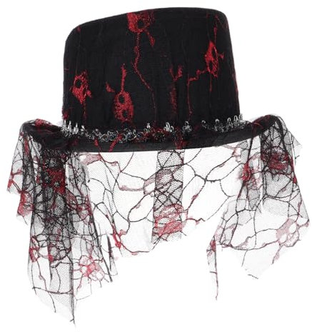 LIFKOME Halloween- aus Acryl Kreativer Hut mit Design Festlicher Zylinderhut für Dekoration und Fotoshootings