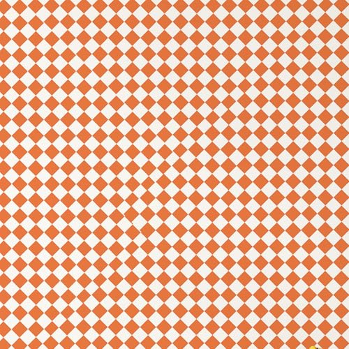 ICYEHAO Selbstklebende Tapete Orange Weiss, 44 x 1000 cm Geometrische Tapete Klebefolie Möbel Orange Quadrat Muster Klebetapete Möbelfolie Selbstklebend für Badezimmer Wohnzimmer Schlafzimmer Küche