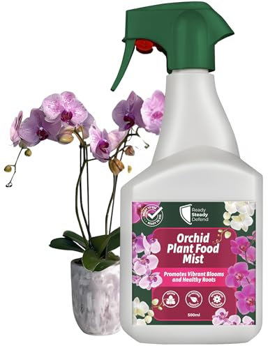 Orchid Plant Food Mist 500ml | Promotes Vibrant Blooms & Healthy Roots | Organic Seaweed Formula | Ideal for Indoor and Outdoor Orchids | Easy-To-Use Spray for Houseplants - Natural Orchid Fertiliser