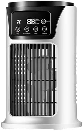 Refroidisseur d'Air Portable, Ventilateur de Climatisation Portable, Alimenté par USB, Humidificateur d'Air, Mini Refroidisseur d'Air Personnel, Climatiseur Mobile pour Bureau, Tente, Chambre