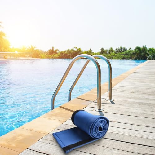 Pool Handrail Cover, Anti-Slip Safety Sleeve for Swimming Pool Ladders, Foldable Protective Guard with Hook and Loop, 4ft/6ft/8ft/10ft