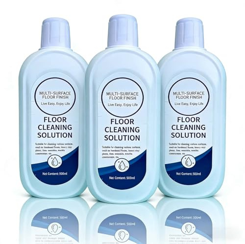 Nettoyant for Sols Multi-Surfaces, 3 Flacon (500ml par Flacon) Parfum Original, Sans Résidu, Compatible avec Tineco Robots Aspirateurs & Aspirateurs Sans Fil Eau Et Poussière