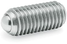 Ganter Normelemente GN 615.3-M16-KN - Federnde Druckstücke mit Innensechskant, Silber